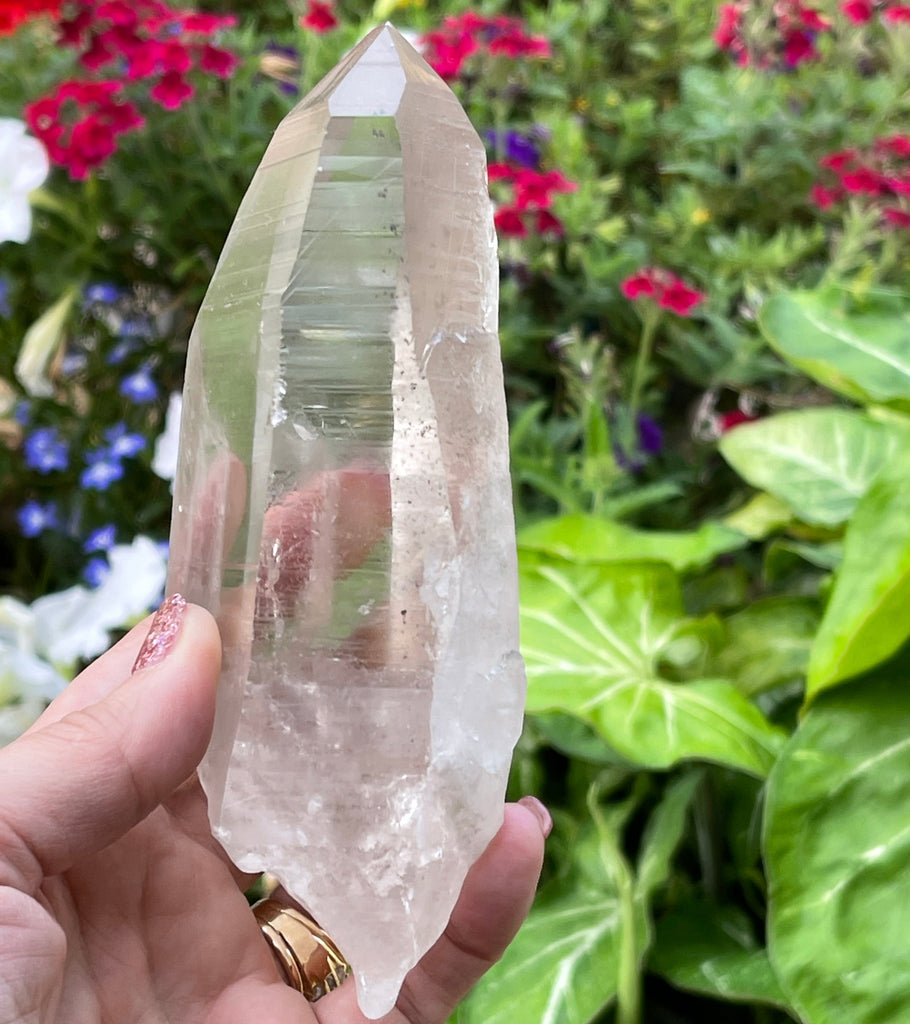 Beautiful Lemurian Quartz Crystal from Bahia Brazil.