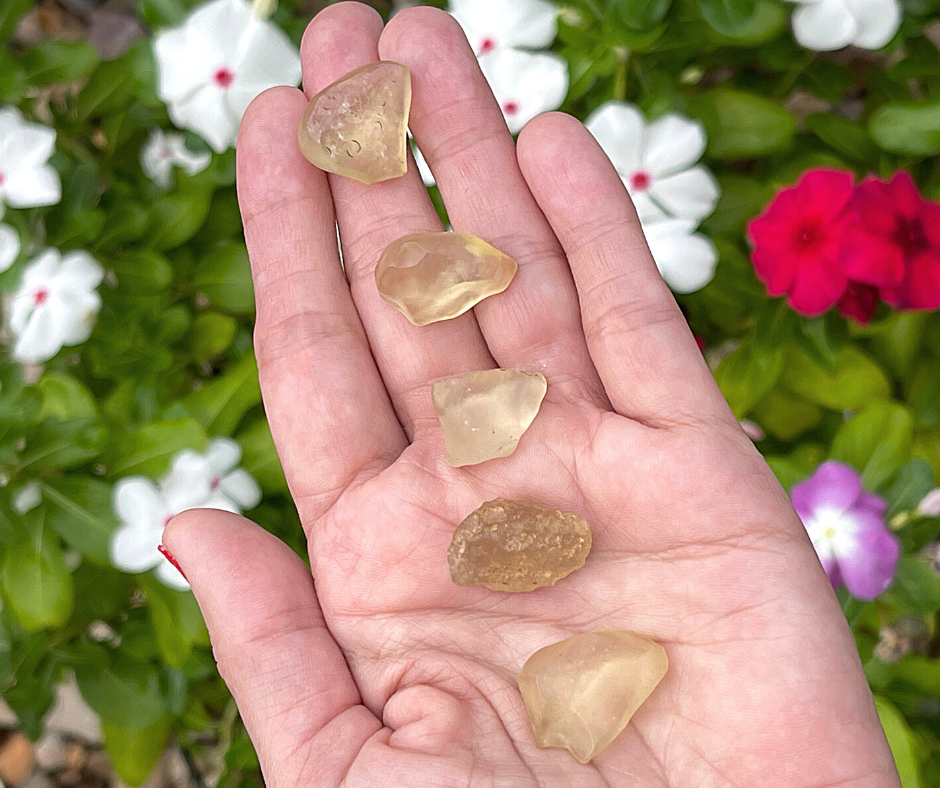 Libyan Desert Glass 3grams | Authentic Gold Tektite from Egypt | Transformation Stone