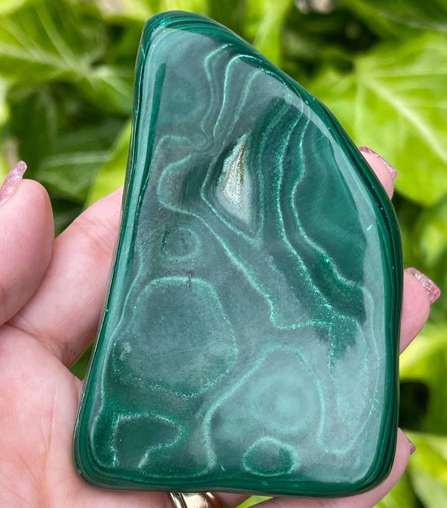 Beautiful dark green Malachite Crystal.