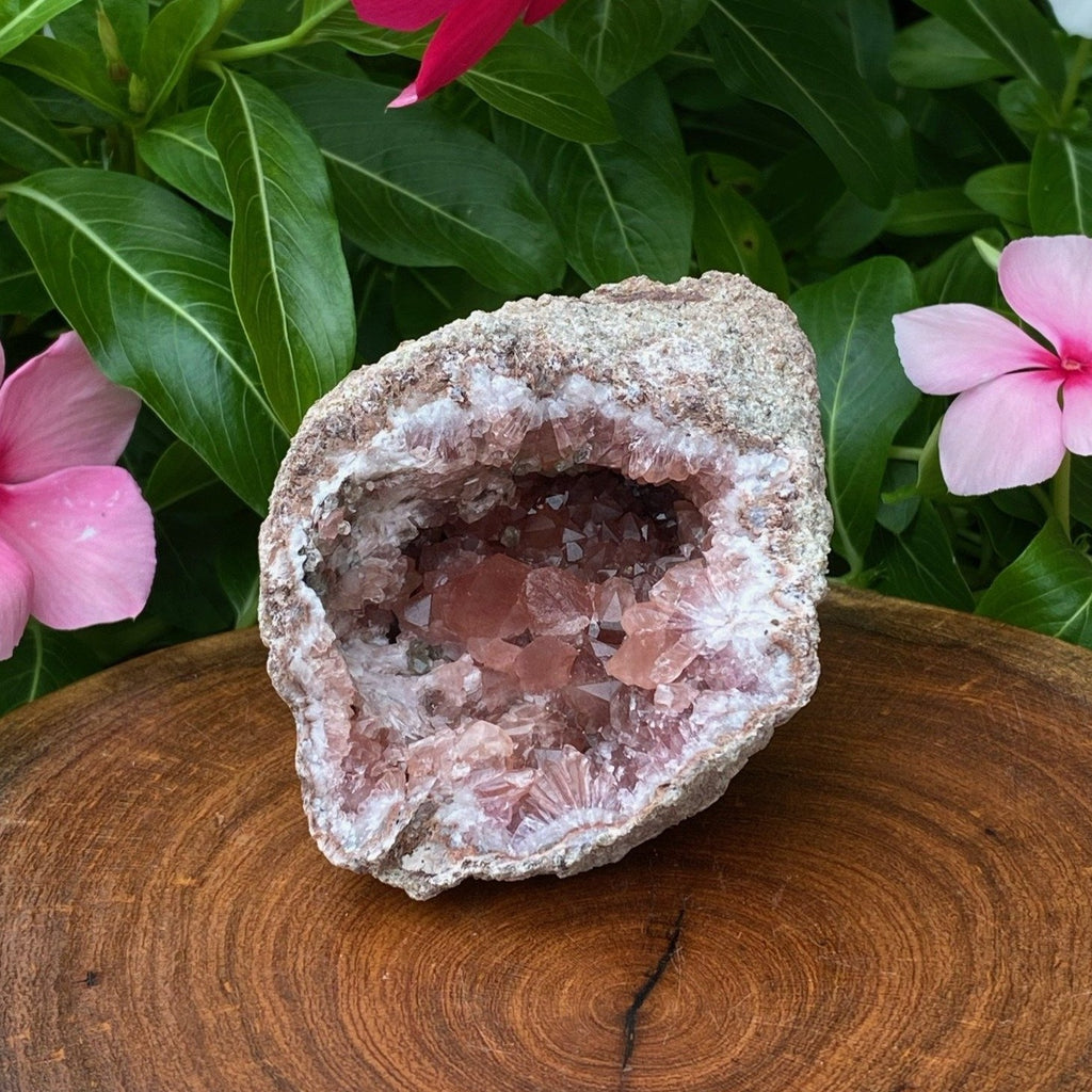 Pink Amethyst Crystal Geode 152 Grams
