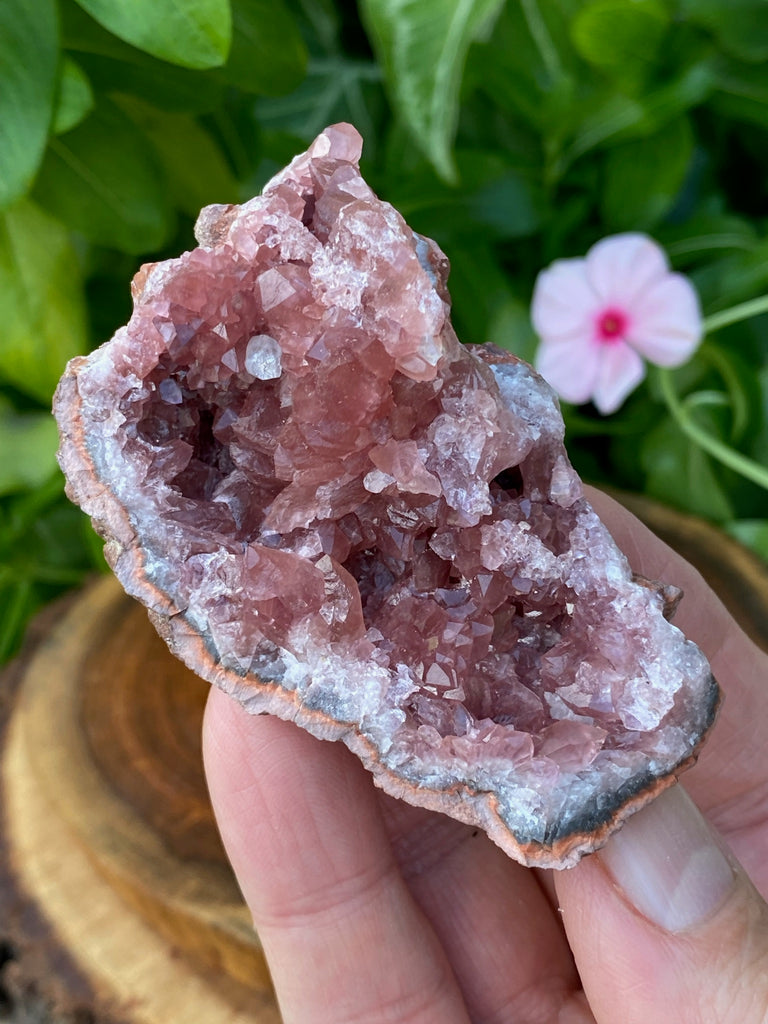 Beautiful, Quality Pink Amethyst Crystal Geode Specimen | 71 grams