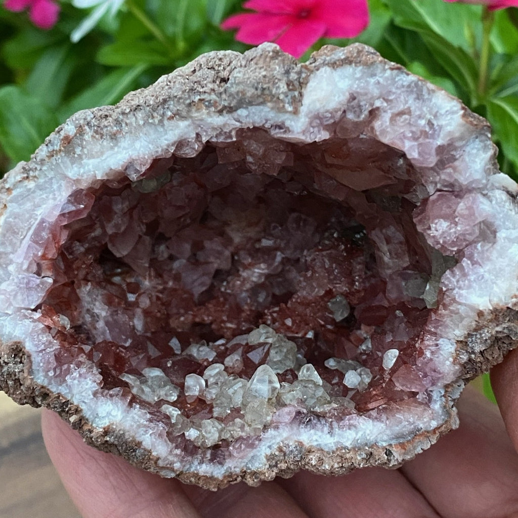 One of the deeper geodes, of the Pink Amethyst variety, with rich color, that we have the opportunity to offer to you!