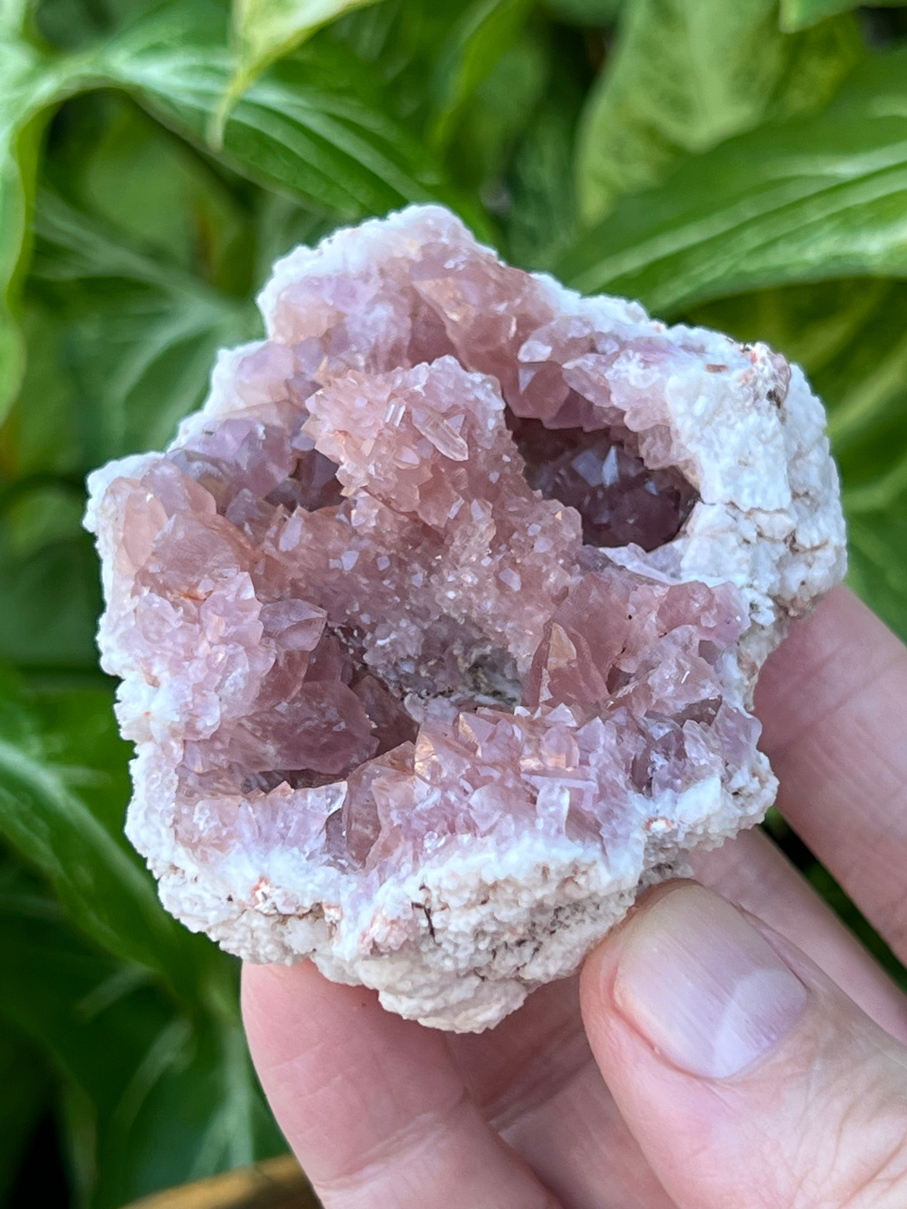 Pink Amethyst Geode Cool Stalactite Crystal Formation | 137 grams