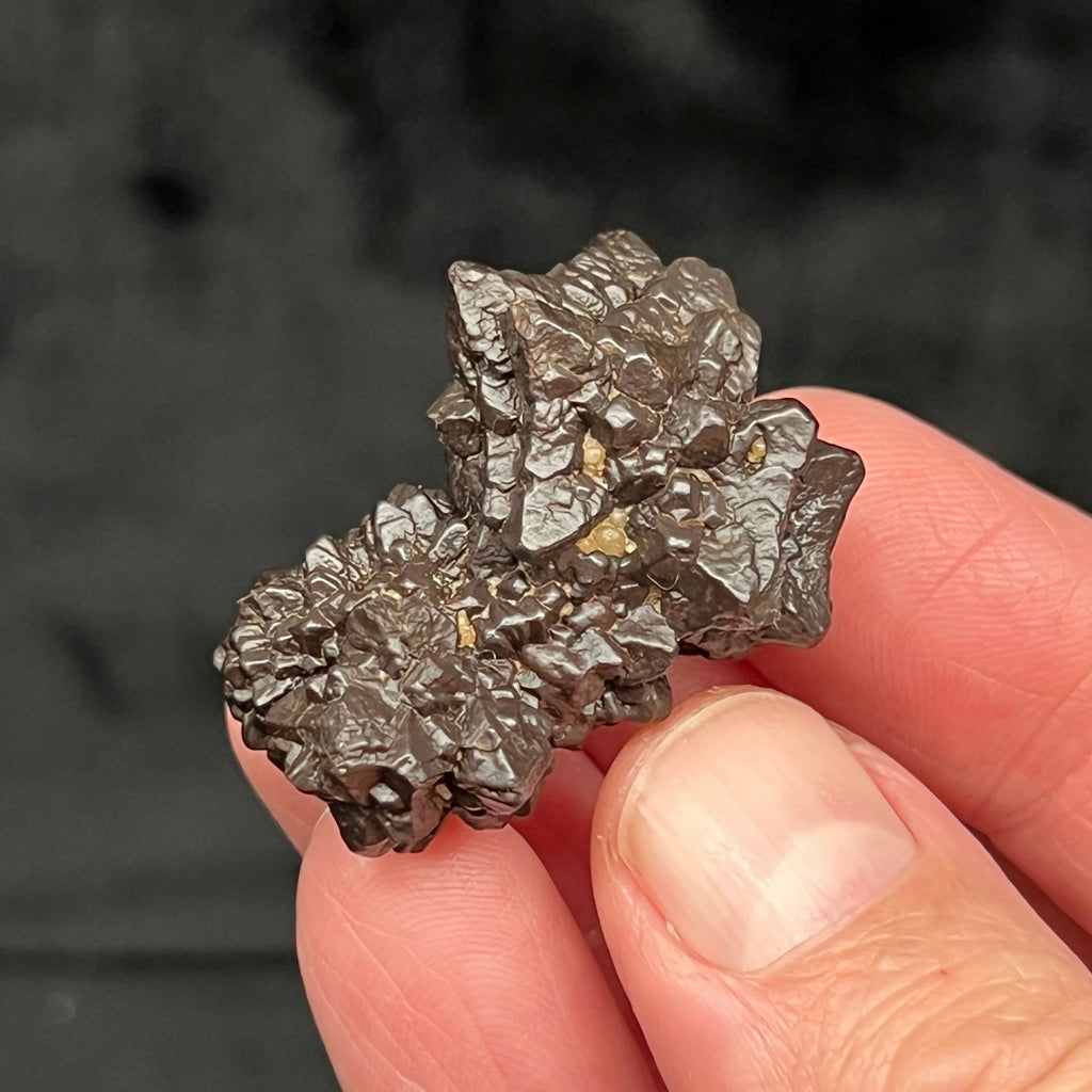 This is an exceptional, well defined, high grade Hematite, Goethite Pseudomorph after Marcasite / Pyrite also known as a Prophecy Stone. 