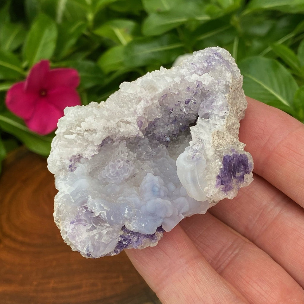 This is an excellent example of a Spirit Flower Geode that is an exciting, rare, new 2021 mineral find! We specialize in the highest quality Spirit Flower Geodes available. 