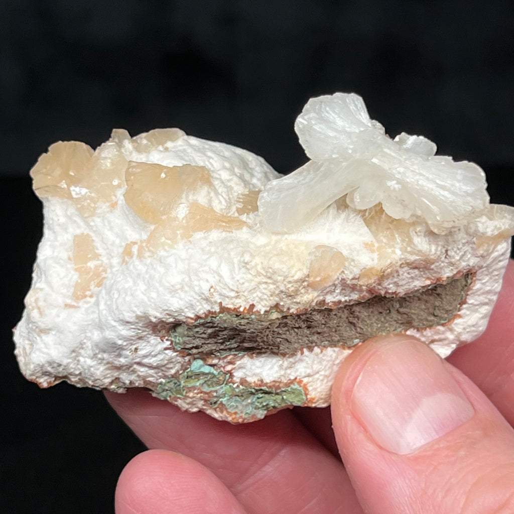 This is an attractive zeolite specimen featuring well formed Stilbite and Heulandite crystals that would be a terrific gift!