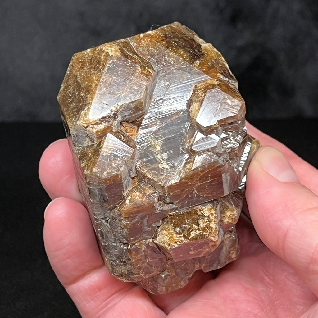 This is a truly a higher grade example of Vesuvianite crystal specimen above and beyond in quality than the norm of what is usually available from this location. 