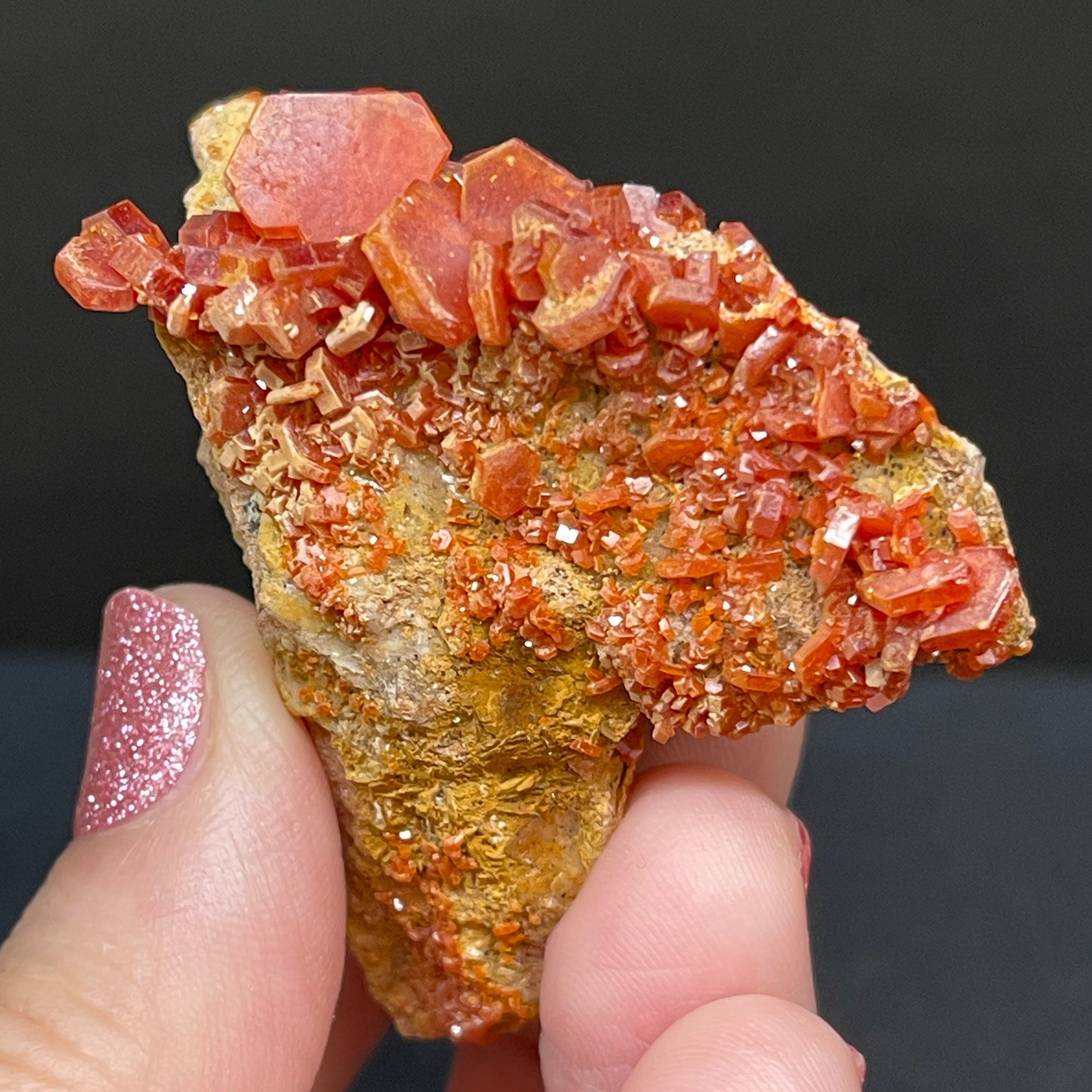 Vanadinite Crystal Cluster 60 grams