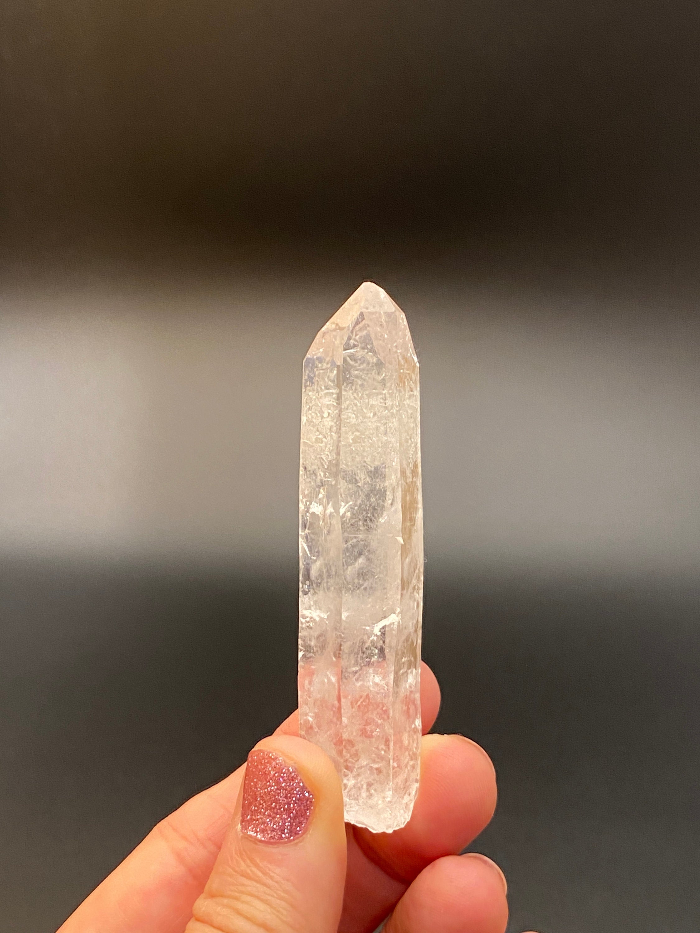 Quartz Crystal-Arkansas Quartz -Nice Point from Ron Coleman Mine - Healing Crystal