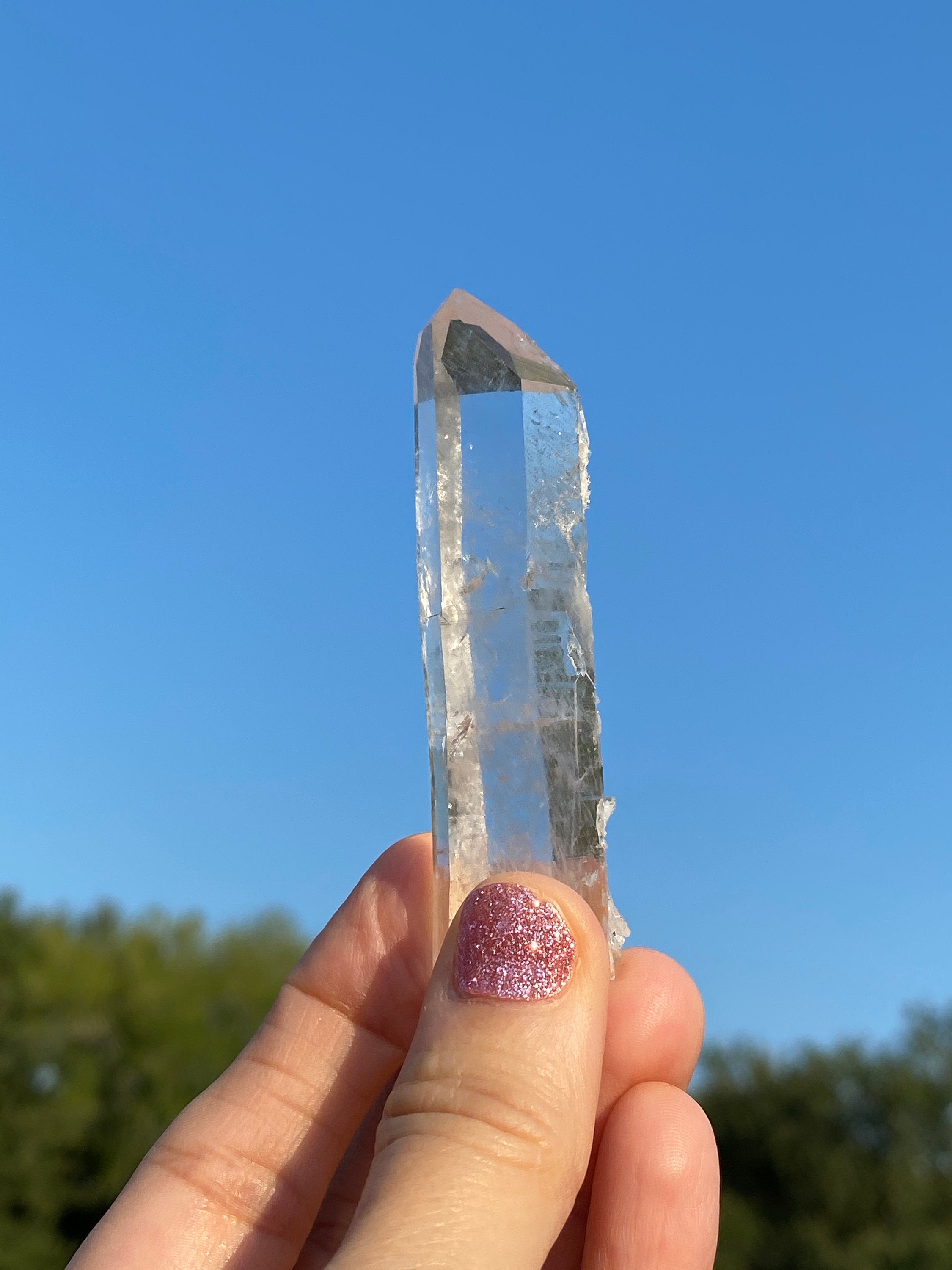 Quartz Crystal-Arkansas Quartz -Nice Point from Ron Coleman Mine - Healing Crystal