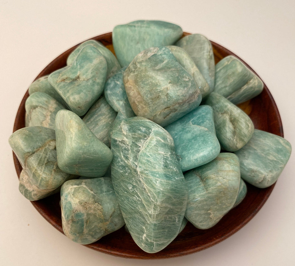 Amazonite Tumbled Stone - Polished Stones "A Grade" Healing Crystals