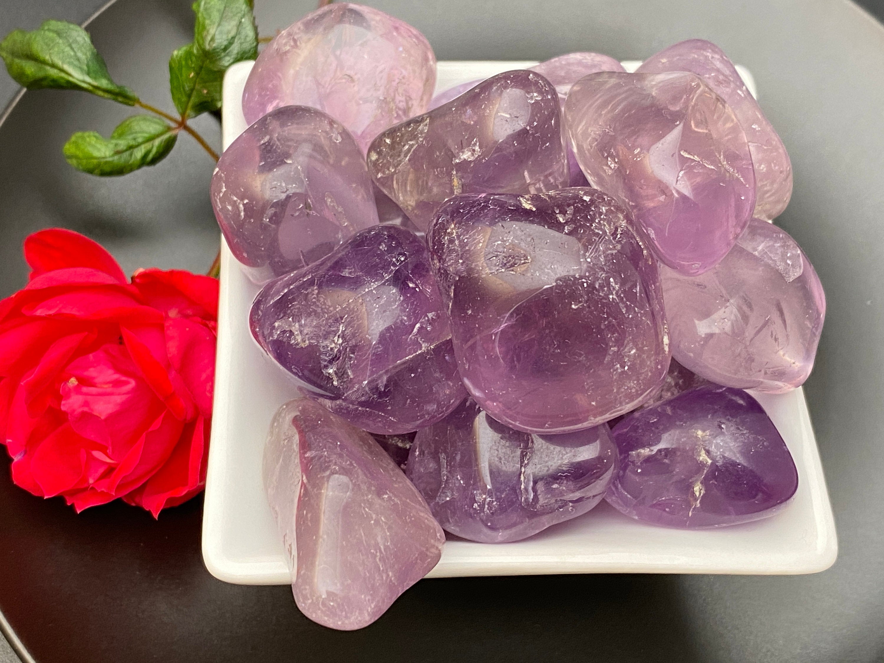 Amethyst Crystal Tumbled Stone "A Grade" Polished Crystals