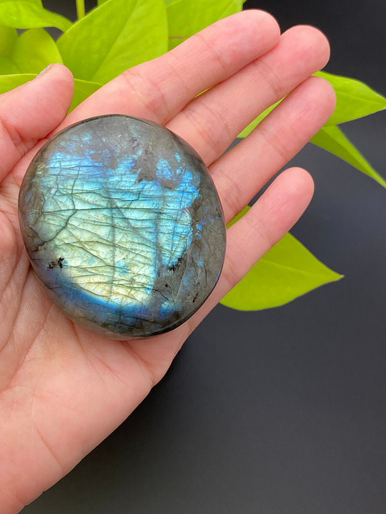 Labradorite, Palm Stone, Super Thunder Blue