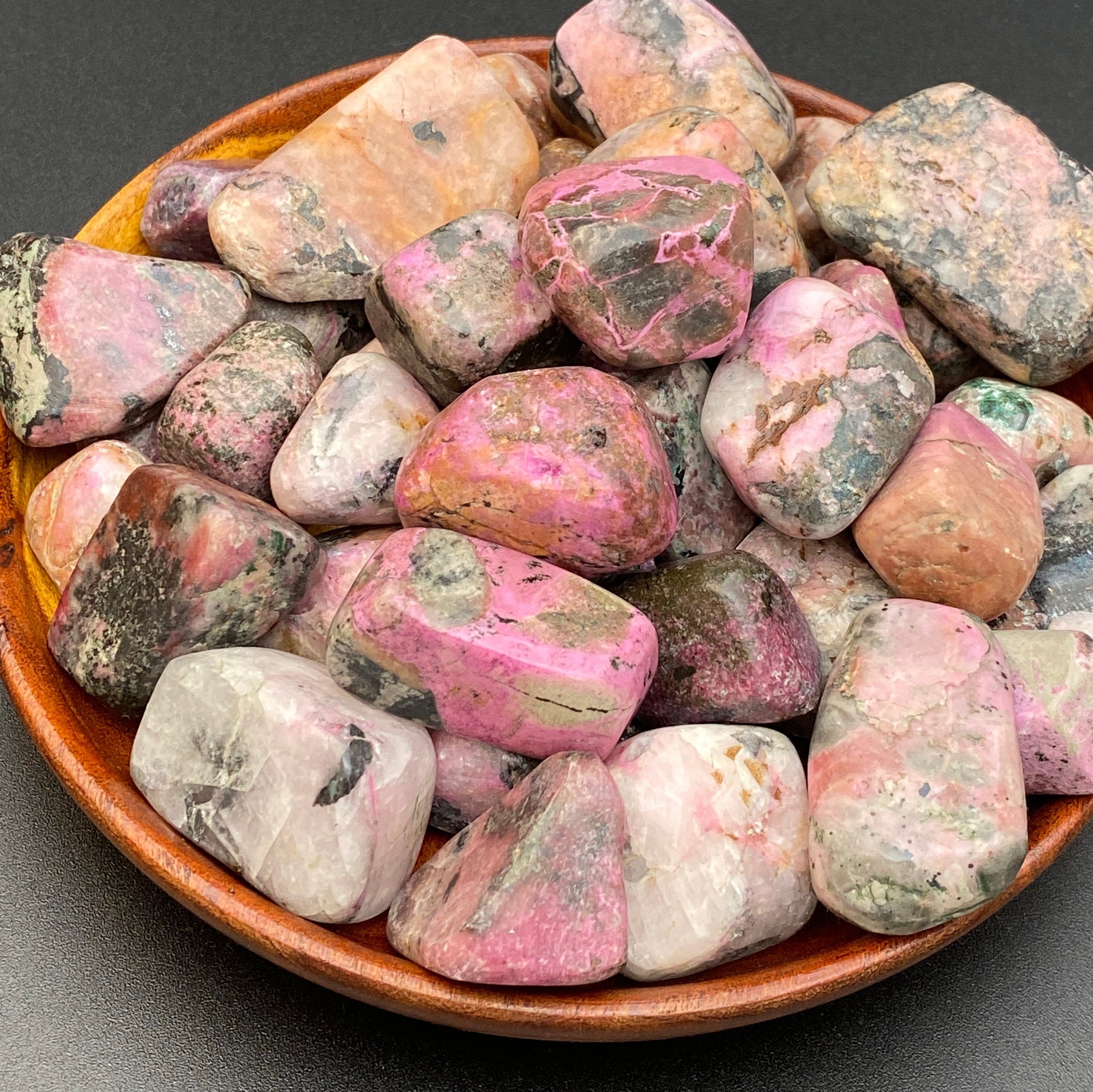 1 Salrose Tumbled Stone | Polished Salrose Pink Cobaltoan Calcite