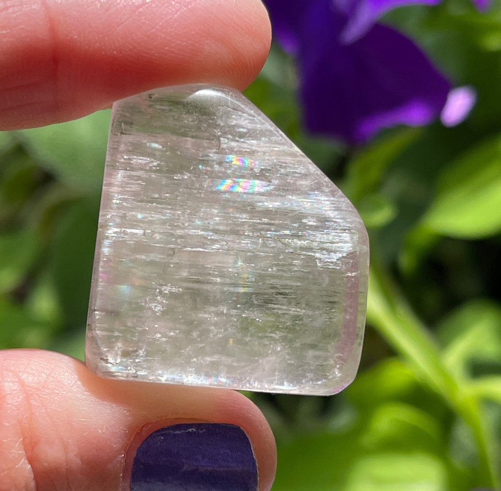 Kunzite Polished Gemstone | 22grams of Pink Lilac Kunzite Crystal | Spodumene Crystals
