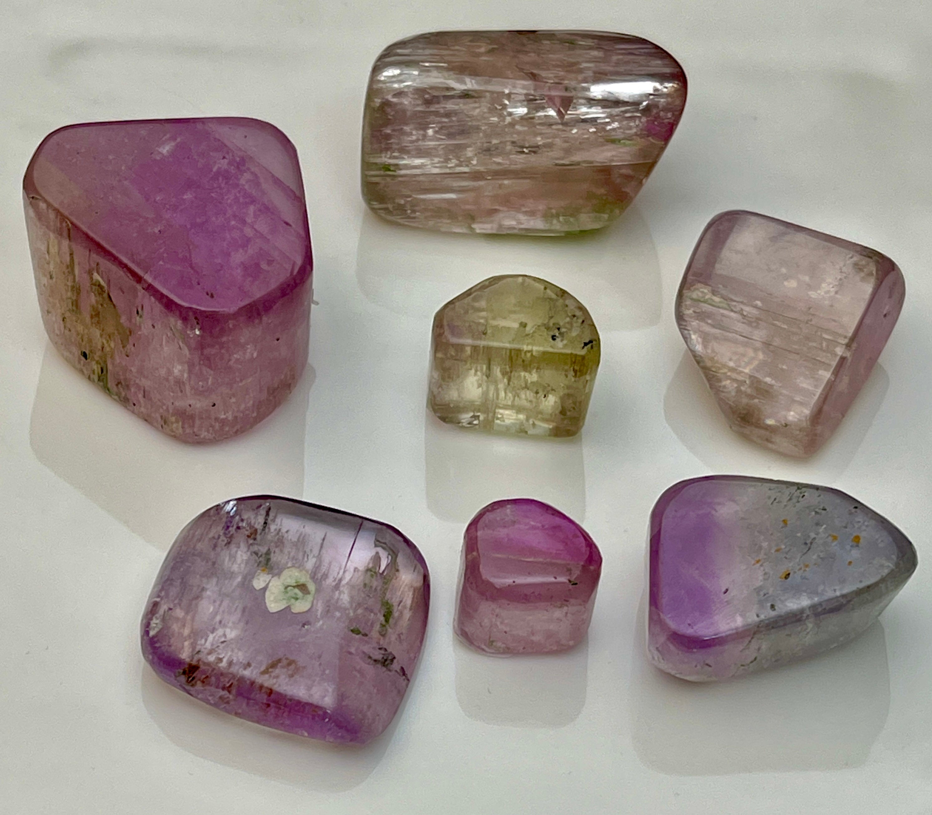 Kunzite Polished Gemstone | 22grams of Pink Lilac Kunzite Crystal | Spodumene Crystals