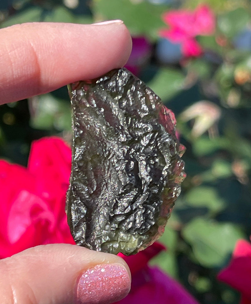 Rare Moldavite Czech "Chlum" Authentic Large 12.6g. Healing Crystal, Transformation Stone