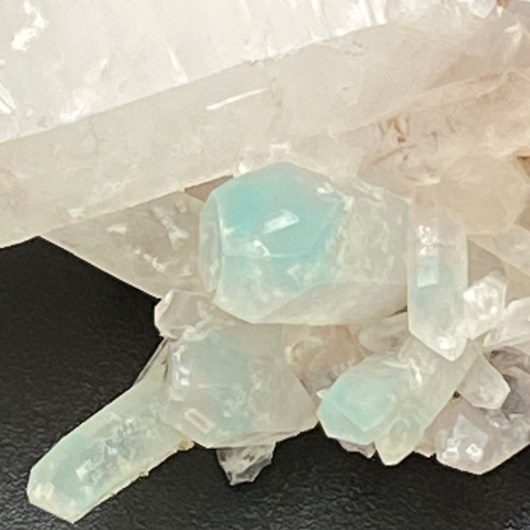 Rare Ajoite in Quartz Cluster Messina Mine 80 grams
