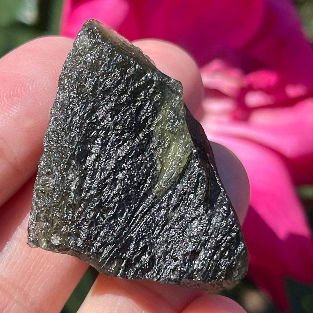 Rare Moldavite Czech "Chlum" Authentic Large 13g. Meteorite