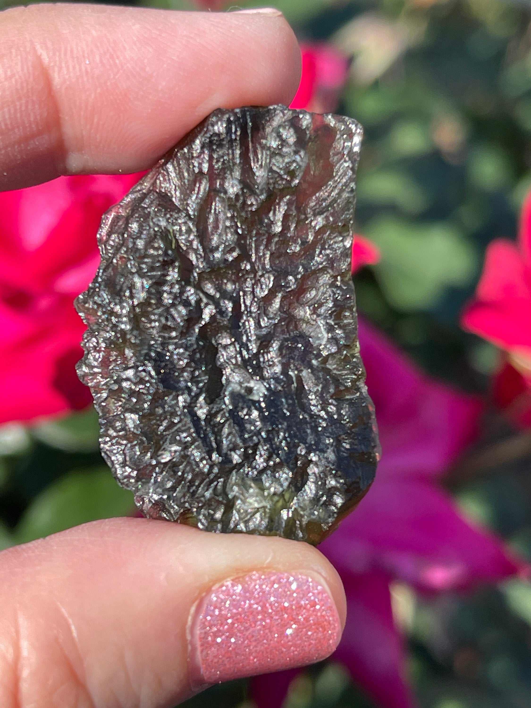 Rare Moldavite Czech "Chlum" Authentic Large 12.6g. Healing Crystal, Transformation Stone