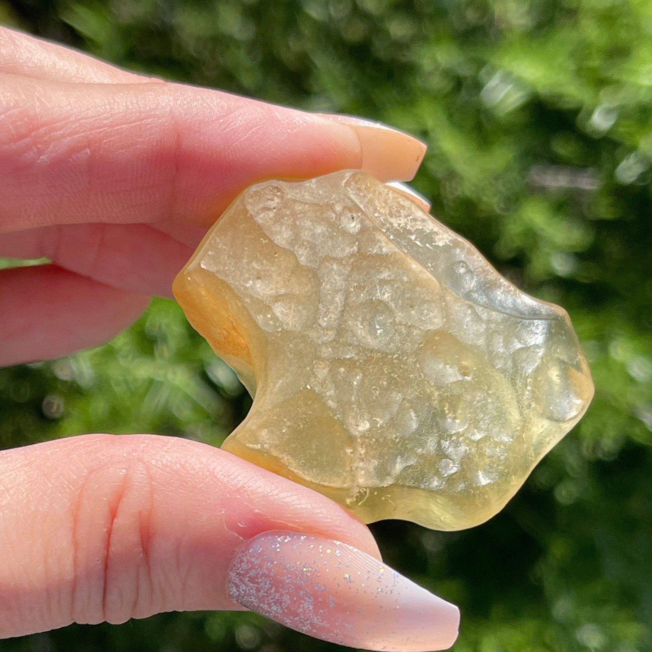 Libyan Desert Glass | Rare Libyan Gold Tektite | Large 25 Grams, Authentic