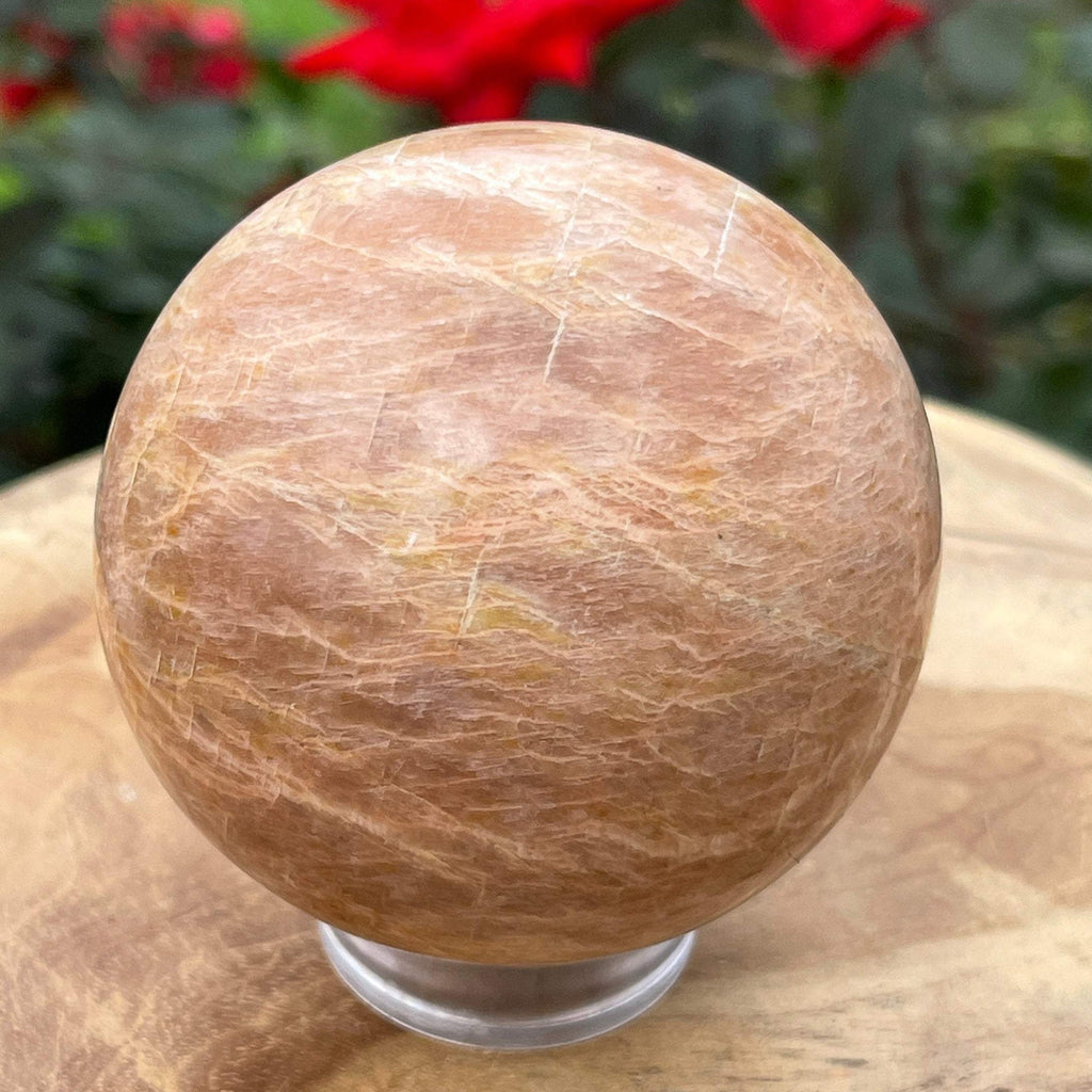 Peach Moonstone Crystal Sphere | Large 65mm 368grams |