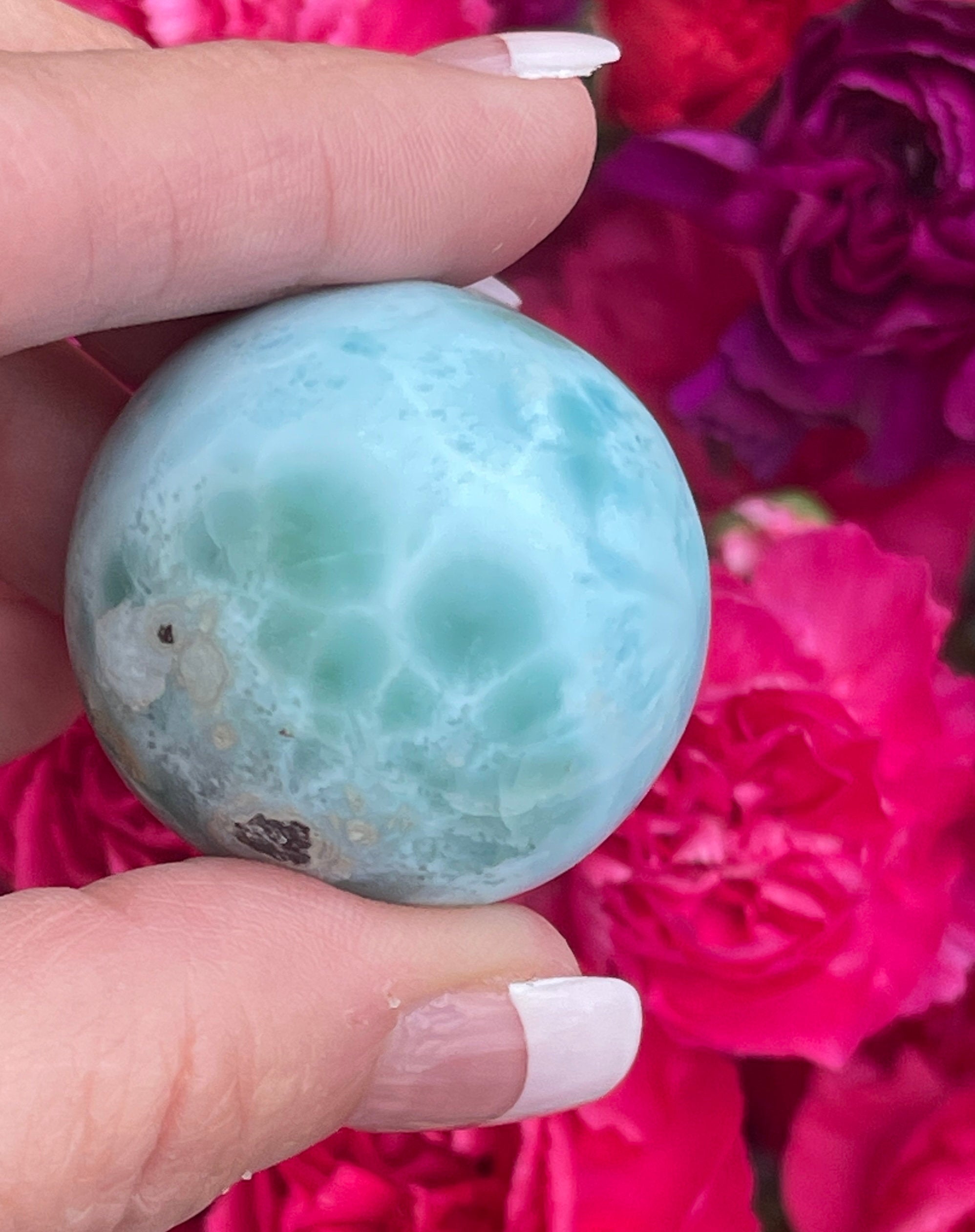 Larimar - AA+ The Dolphin Stone - 32mm - Calming Crystal
