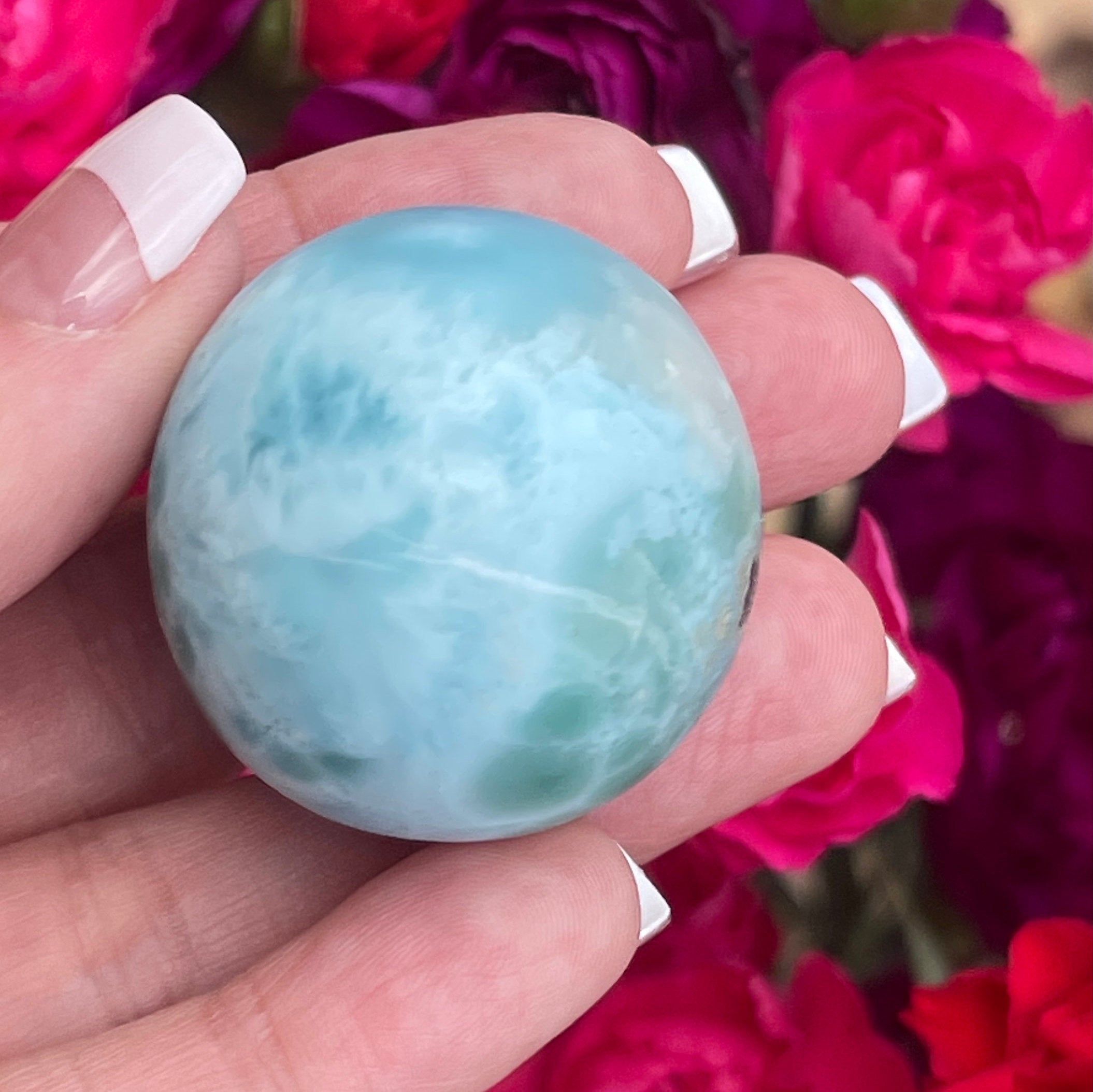 Larimar - AA+ The Dolphin Stone - 32mm - Calming Crystal