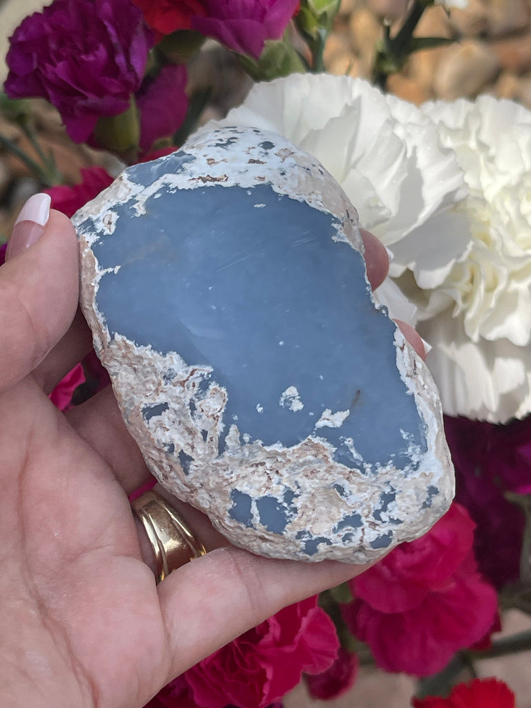 Angelite Window Polished Face  | 233grams |  Divine Angelic Crystal | Spiritual Crystals