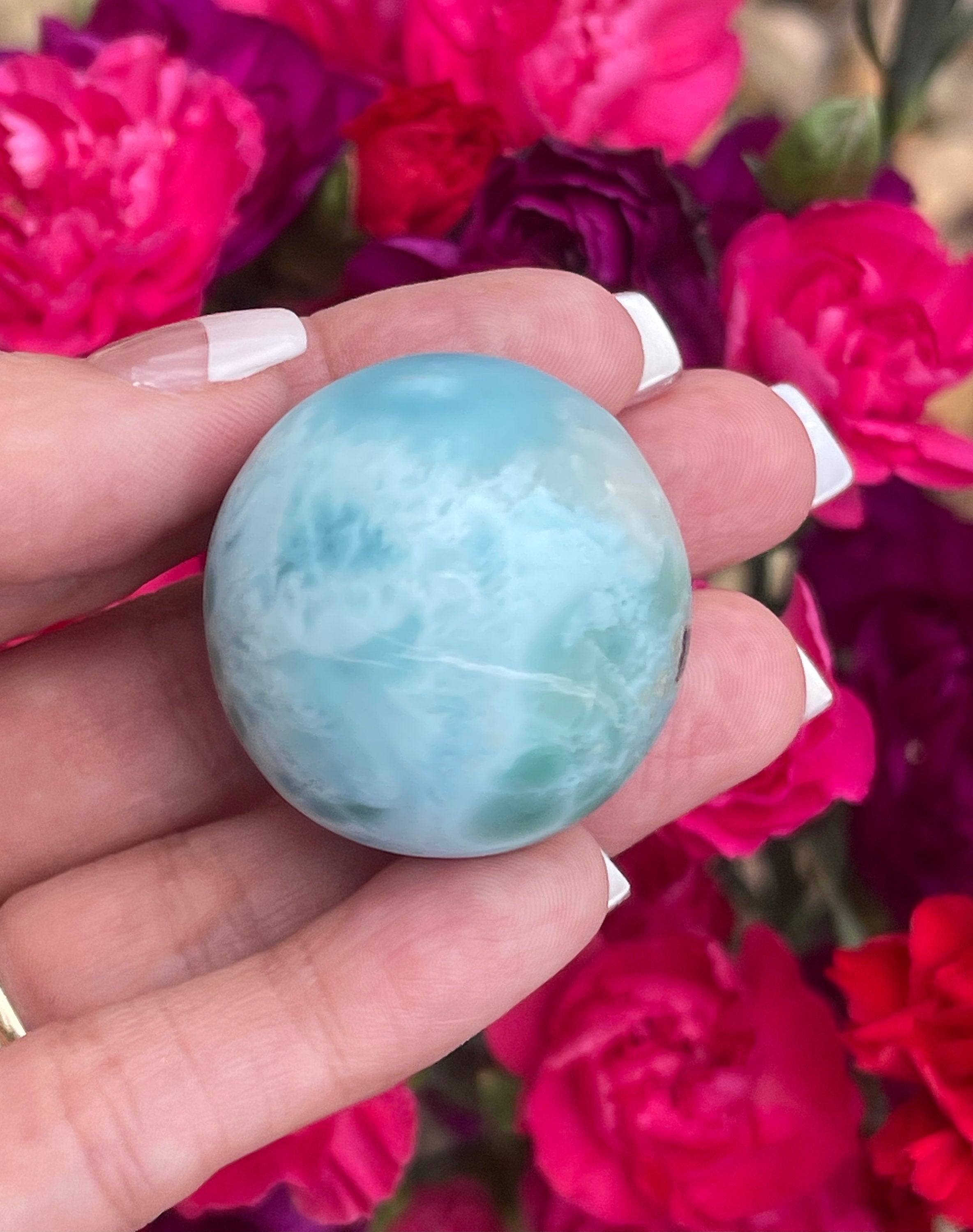 Larimar - AA+ The Dolphin Stone - 32mm - Calming Crystal