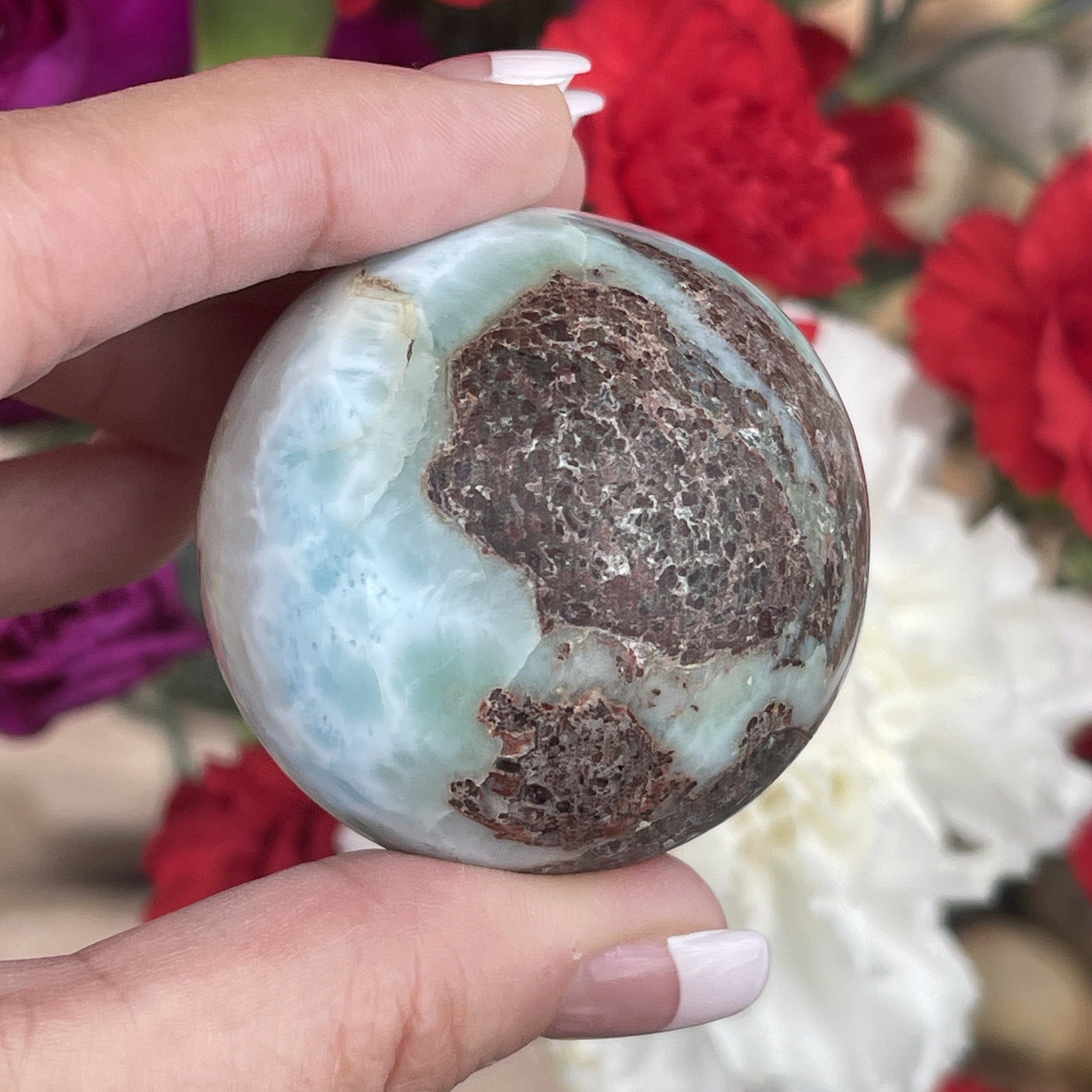 Larimar - AA+ The Dolphin Stone - 44mm
